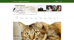 Desktop Screenshot of greennaturepetsitting.com