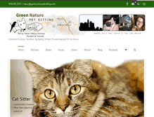 Tablet Screenshot of greennaturepetsitting.com